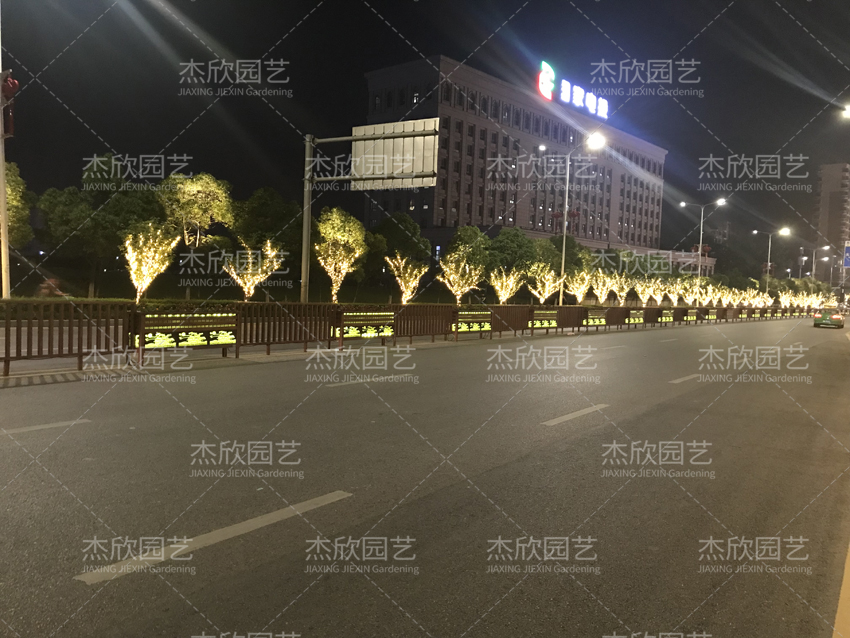 道路發(fā)光花箱，提亮街景